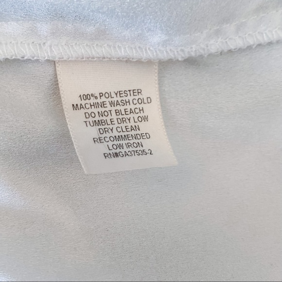 White Fringe Tank Top Blouse Medium - Picture 6 of 6